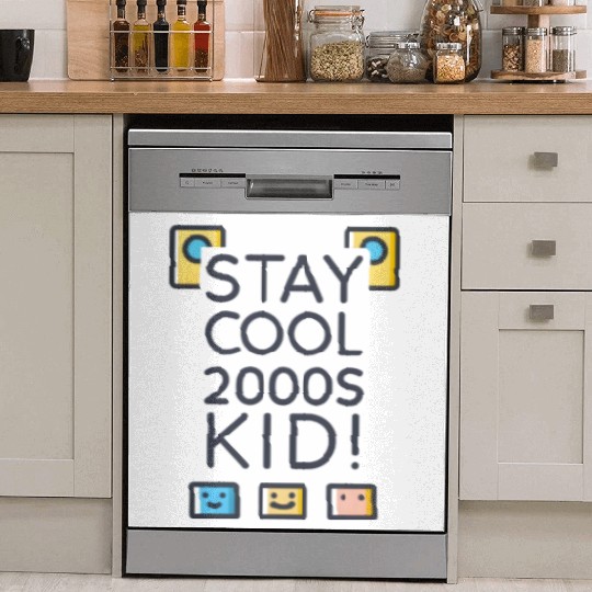 Stay Cool 2000s Kid – Y2K Retro Dish Washer Covers