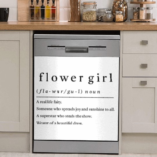 Flower Girl Definition Dish Washer Covers