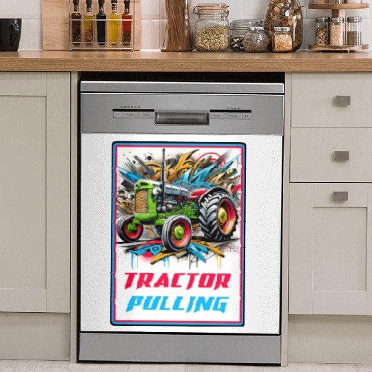 Tractor Pulling Power Dish Washer Covers
