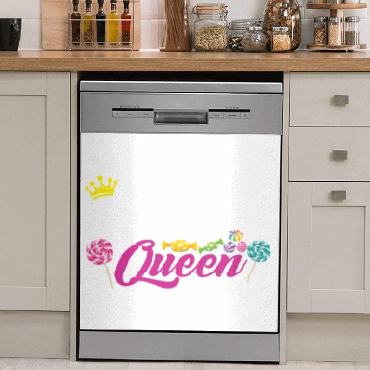 Funny Candy Queen Lollipop Lover Design 01 Dish Washer Covers