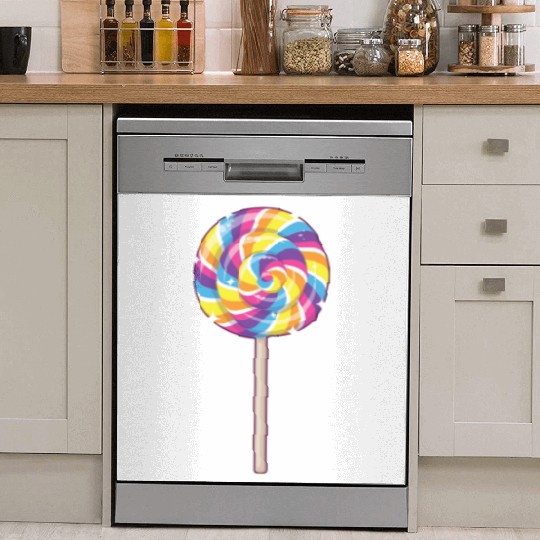 Cute Lollipop Design Lollipop Candy Lover 01 Dish Washer Covers