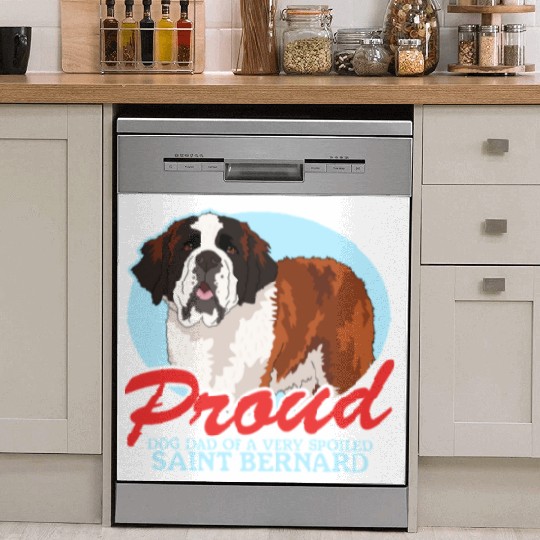 Saint Bernard Dog Dad St. Bernhard Dish Washer Covers