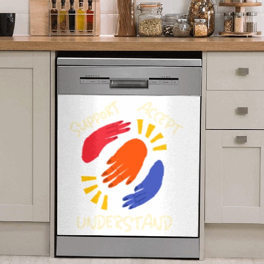 Support Accept Understand Autism Advocacy Dish Washer Covers