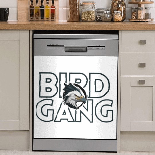Eagle Head Bird Gang Logo Design Dish Washer Covers