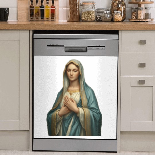 Madonna and Child Divine Embrace Dish Washer Covers