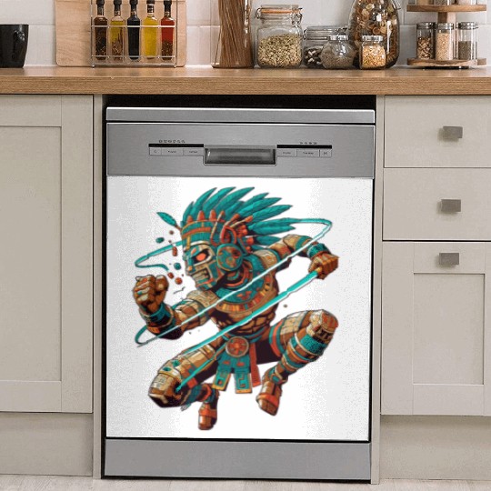 Aztec Warrior - Inca Maya Mayans Dish Washer Covers