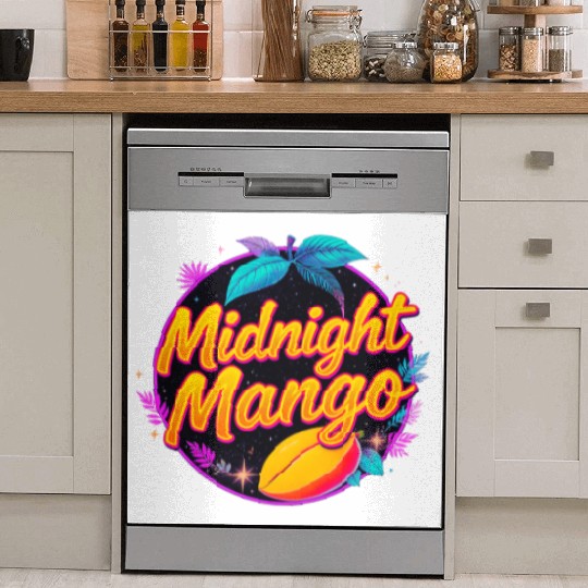 Nighttime Mango Bright Design Dish Washer Covers