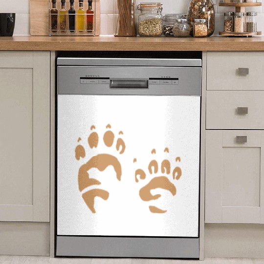 Paraguine Paw Prints Animal Design Dish Washer Covers