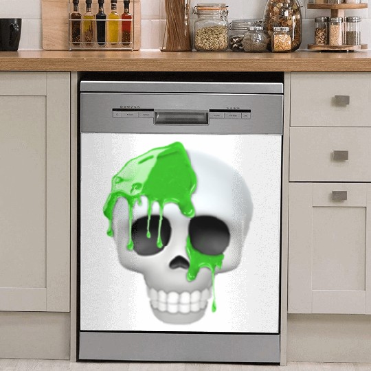 skull toxic emoticon Dish Washer Covers