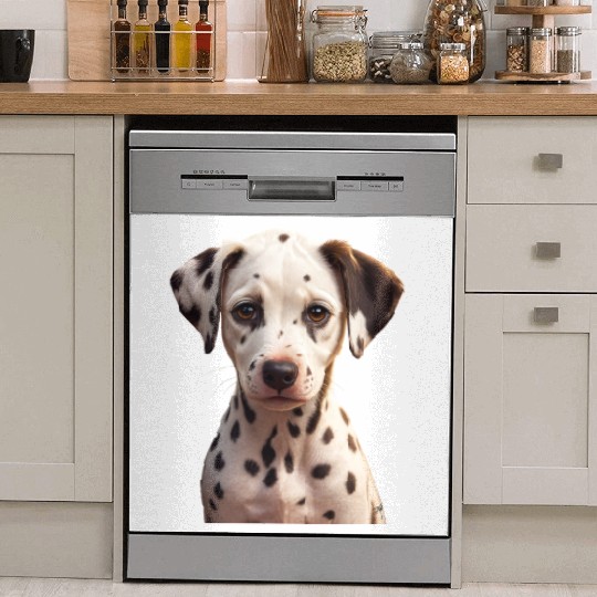 Dalmatian Puppy Portrait on Dish Washer Covers