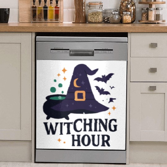Witching Hour Night Scene Design Dish Washer Covers