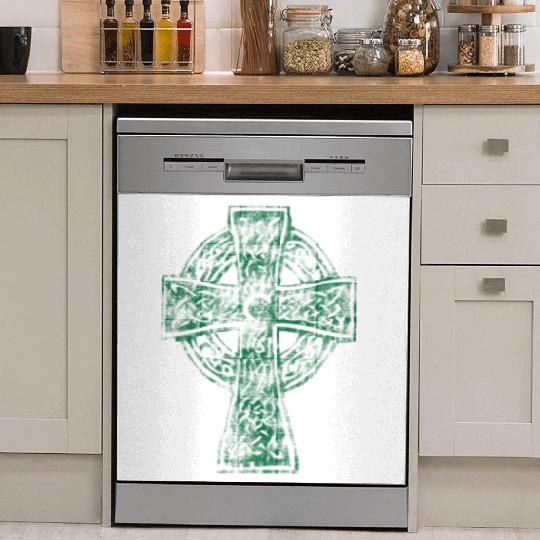 Classic Vintage Style Celtic Cross Crucifix Dish Washer Covers