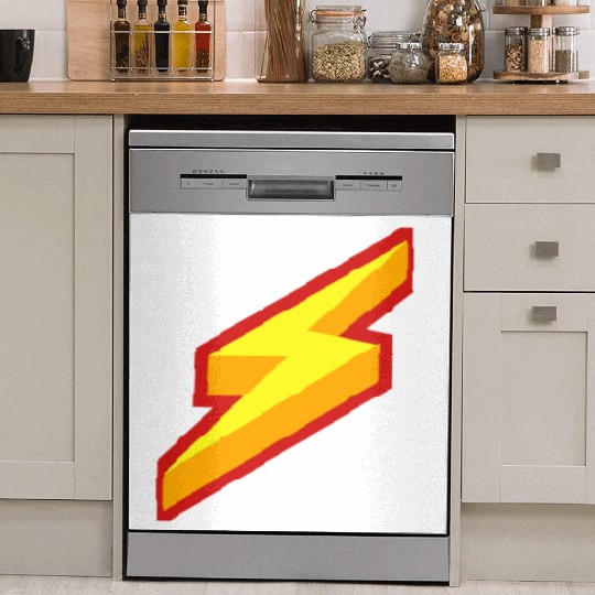 Lightning Bolt Design Dish Washer Covers