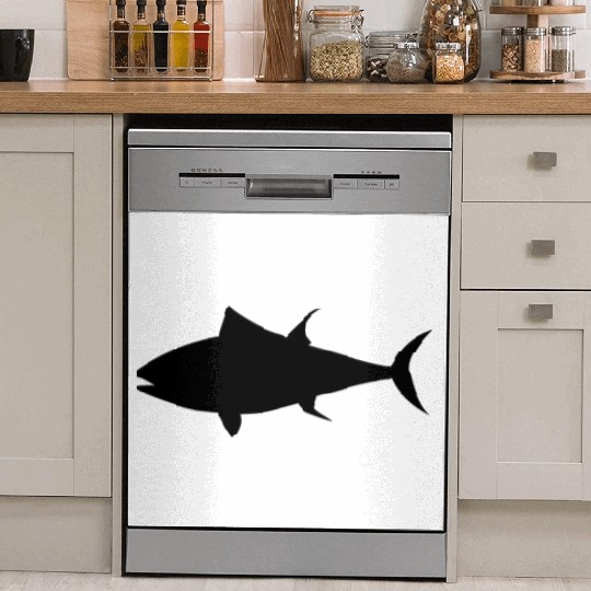 Tuna Fish Silhouette Dish Washer Covers