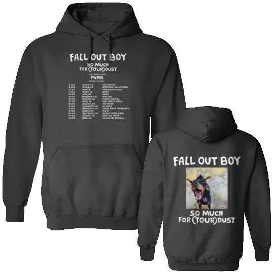 Fall Out Boy 2023 Tour Double Sided Hoodies, So Much Stardust Tour Double Sided Hoodies, Fall Out Boy Band Fan Double Sided Hoodies