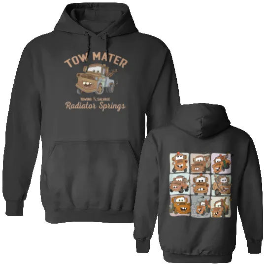 Two-Sided Tow Mater Double Sided Hoodies, Disneyland Family Double Sided Hoodies