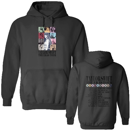 Discover The Eras Tour 2023 Double Sided Hoodies, The Eras Tour Vintage 2 Side Double Sided Hoodies With Tour Places and Albums on The Back  Double Sided Hoodies