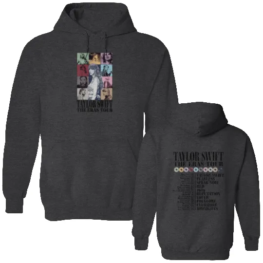 TS Eras Tour Two Sided Double Sided Hoodies, Eras Tour Double Sided Hoodies