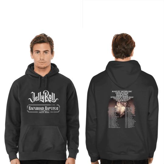 Jelly Roll Backroad Baptism 2023 Tour Double Sided Hoodies, Music 2023 Tour Double Sided Hoodies, Jelly Roll Concert 2023