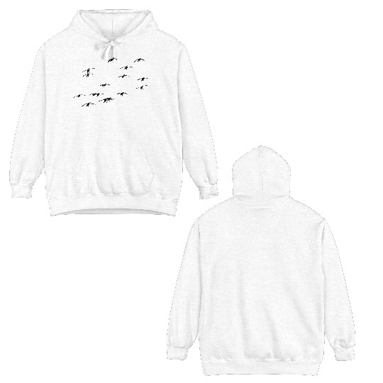 Goose Hunting De n & Waterfowl Hunting De n Double Sided Hoodies