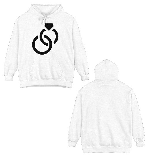 Wedding Rings Double Sided Hoodies
