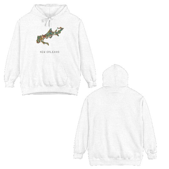new orleans Double Sided Hoodies