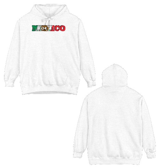 Mexico Mexican Flag Double Sided Hoodies
