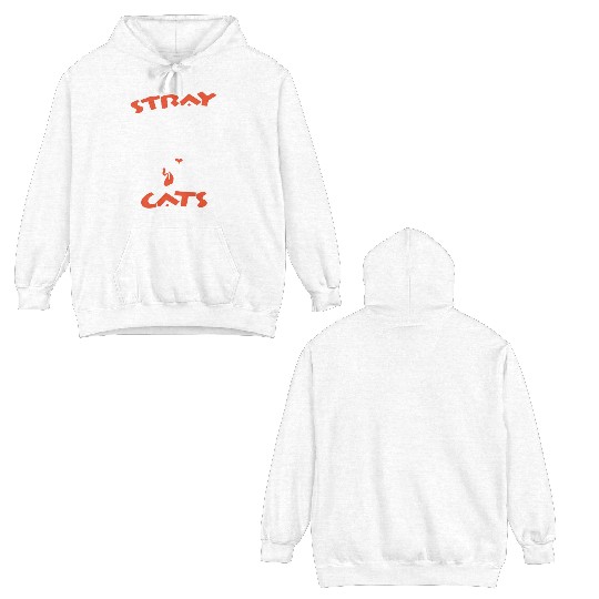STRAY CATS Rockabilly Cool Cat Tattoo Double Sided Hoodies