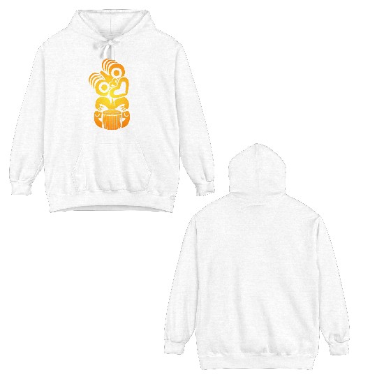 Maori Hei Tiki Drummer Music T Tattoo Gift Double Sided Hoodies