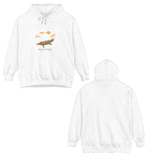Power Combined Platypus Platypus Platypus Mammal Double Sided Hoodies