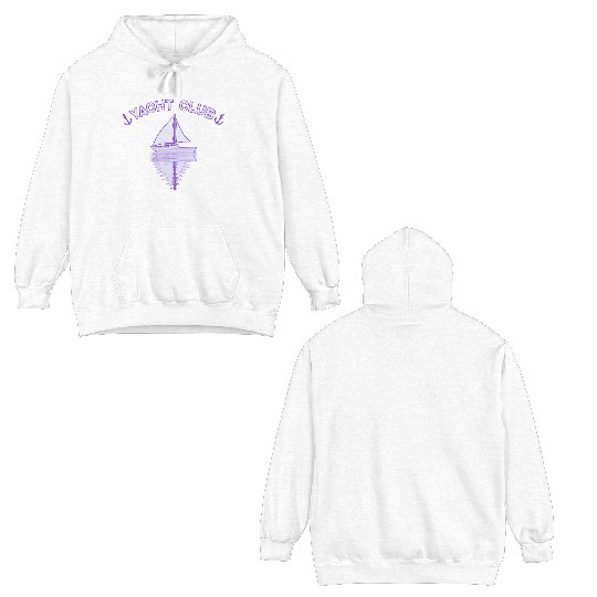 Yacht Club sailing ship sailing anchor Double Sided Hoodies