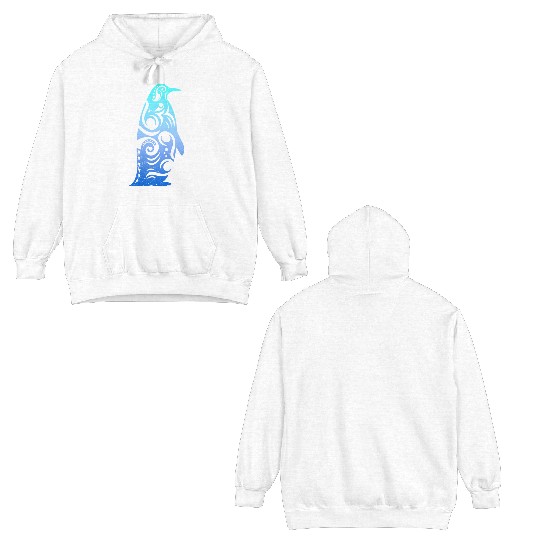 Penguin Maori Style T Tattoo Gift Idea Double Sided Hoodies