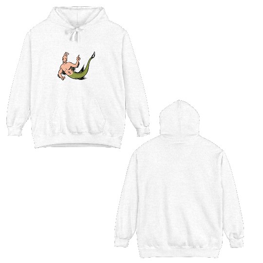 Sea Monkey Pointing Mascot Double Sided Hoodies