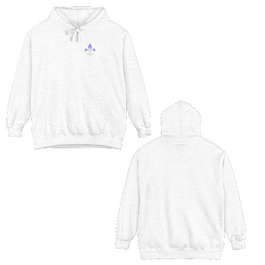 Lily Flower Fleur de Lys Royal Flower Power Roi Double Sided Hoodies