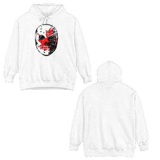 Old School Goalie Mask-Canada Double Sided Hoodies