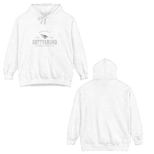 Gettysburg Park 1863 National Military Park Graphi Double Sided Hoodies