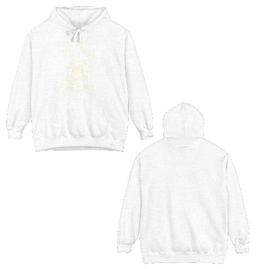 Heavy Meowtal Cat Metal Music Gift Idea Double Sided Hoodies