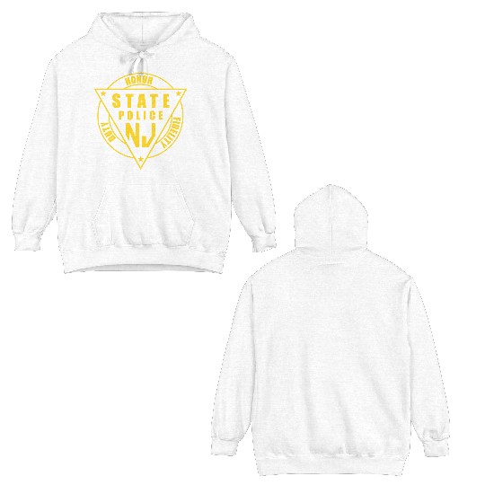 jersey state police Double Sided Hoodies
