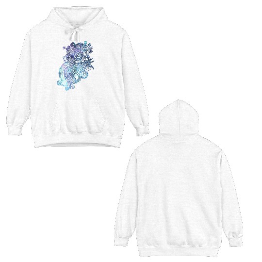 Abstract Double Sided Hoodies