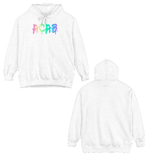 ACAB Rainbow Drip Double Sided Hoodies