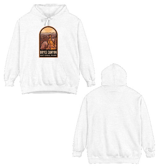 Bryce Canyon National Park Badge Double Sided Hoodies