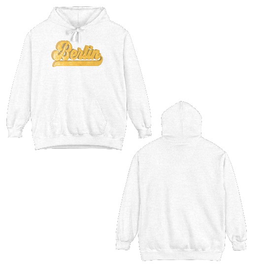 Golden Berlin Bling Bling Logo Double Sided Hoodies