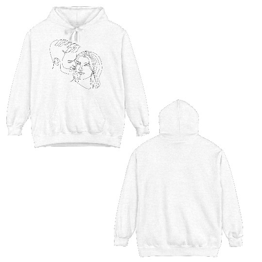 Couple Drawing Double Sided Hoodies