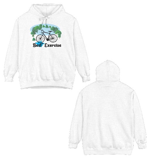 cycle is best exercise Double Sided Hoodies
