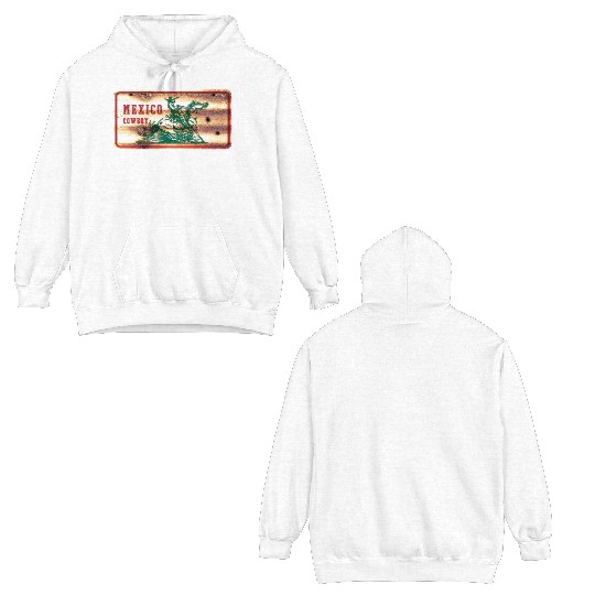 Mexico Cowboy Shield Double Sided Hoodies
