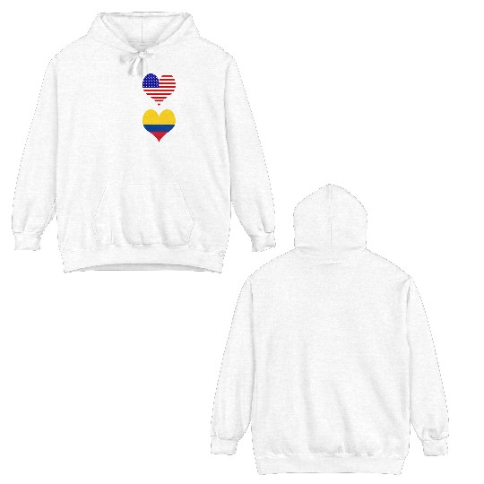 USA and Colombia Genius / Gift Double Sided Hoodies