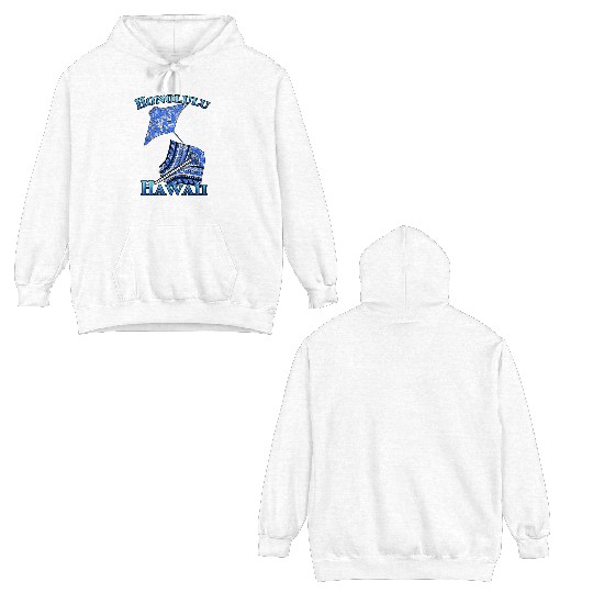 Honolulu Vacation Tribal Stingrays Double Sided Hoodies
