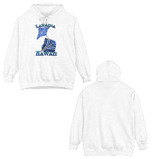 Lahaina Vacation Tribal Stingrays Double Sided Hoodies