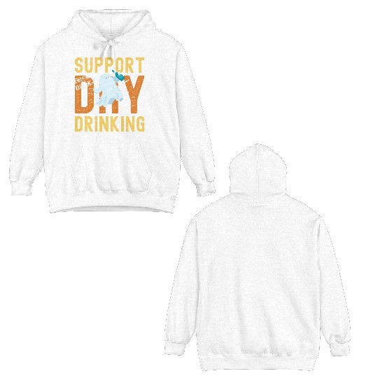 Support Day Drinking Halloween Double Sided Hoodies