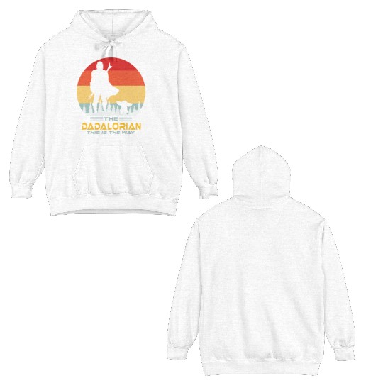 Funny The Dadalorian This is The Way,Fathers Day Double Sided Hoodies